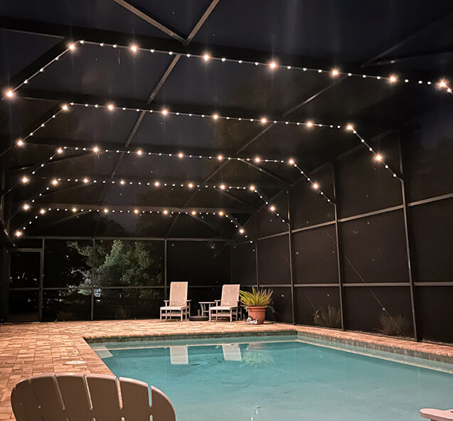Pool lit with IllumiTrim